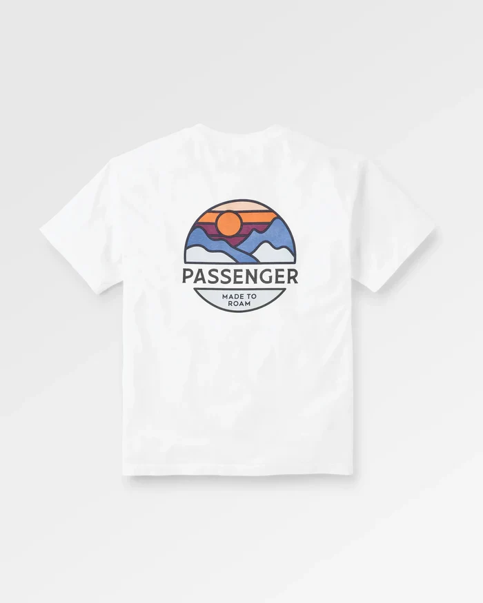 PASSENGER Laidback Recycled Cotton Relaxed Fit T-Shirt white