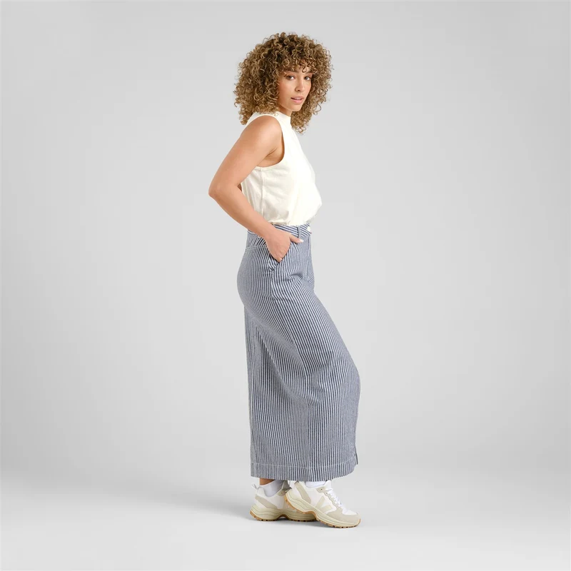 DEDICATED Skirt Finsta Work Stripe Blue