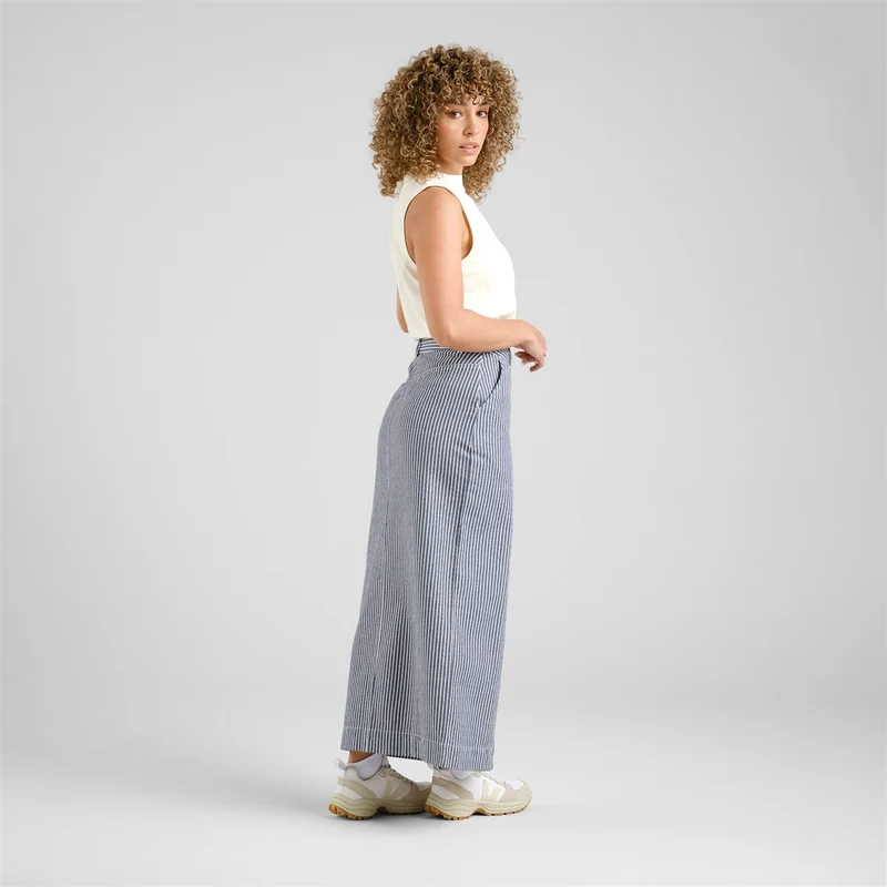 DEDICATED Skirt Finsta Work Stripe Blue