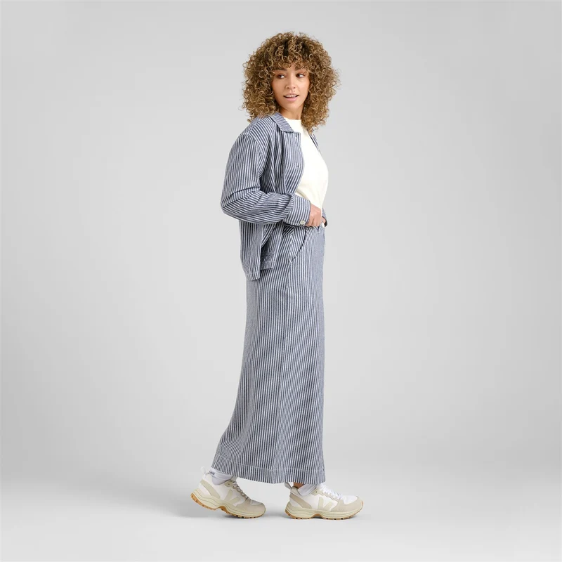 DEDICATED Skirt Finsta Work Stripe Blue