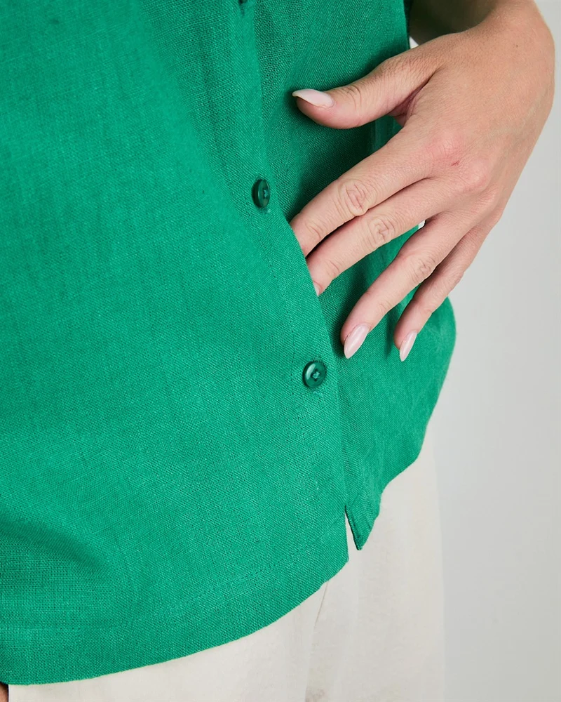 BRAVA Boxy Squared Blouse green