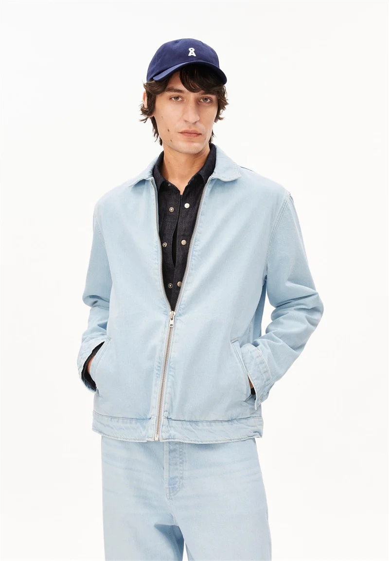 ARMEDANGELS Harrington Denim Jacket ice blue