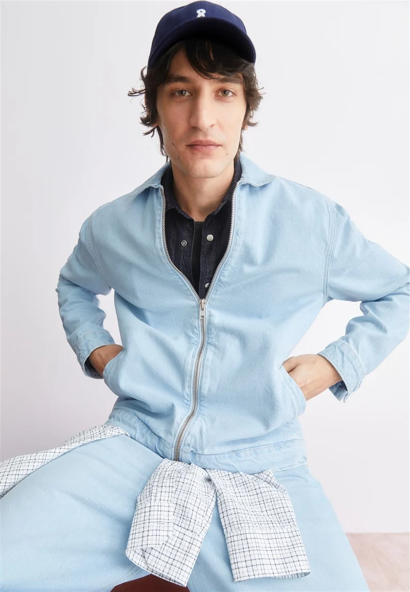 ARMEDANGELS Harrington Denim Jacket ice blue