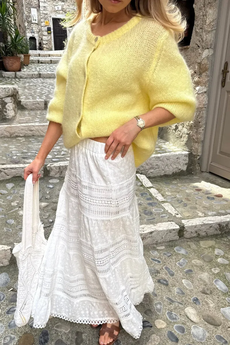 BYIC - Saraic Long Skirt - wl White Lace