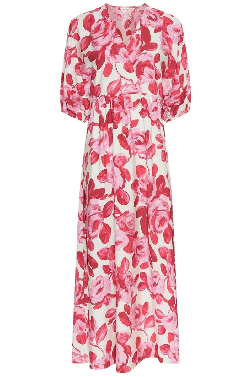MSCH Copenhagen - Mschedrina 2/4 Dress 19099 - Red Rose Flower