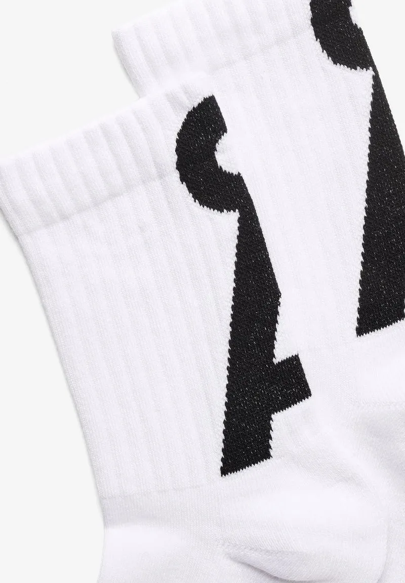 ARMEDANGELS Saamus Short Socks W white-black
