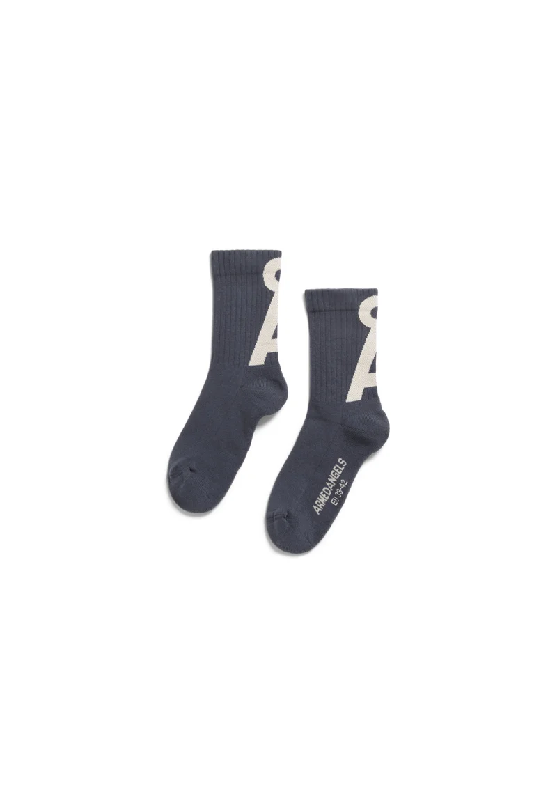 ARMEDANGELS Saamus Short Socks W moonshadow-oatmilk