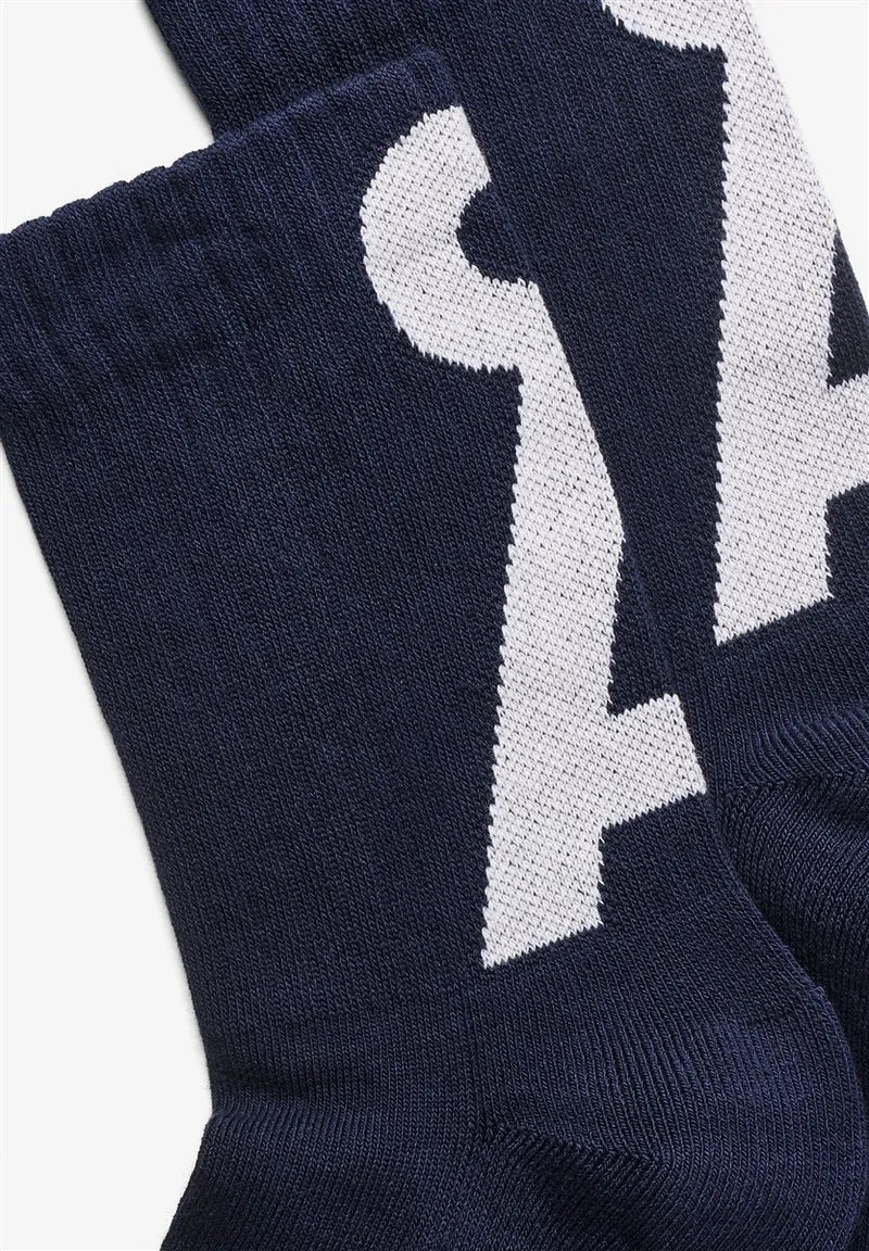 ARMEDANGELS Saamus Short Socks W tinted navy-white