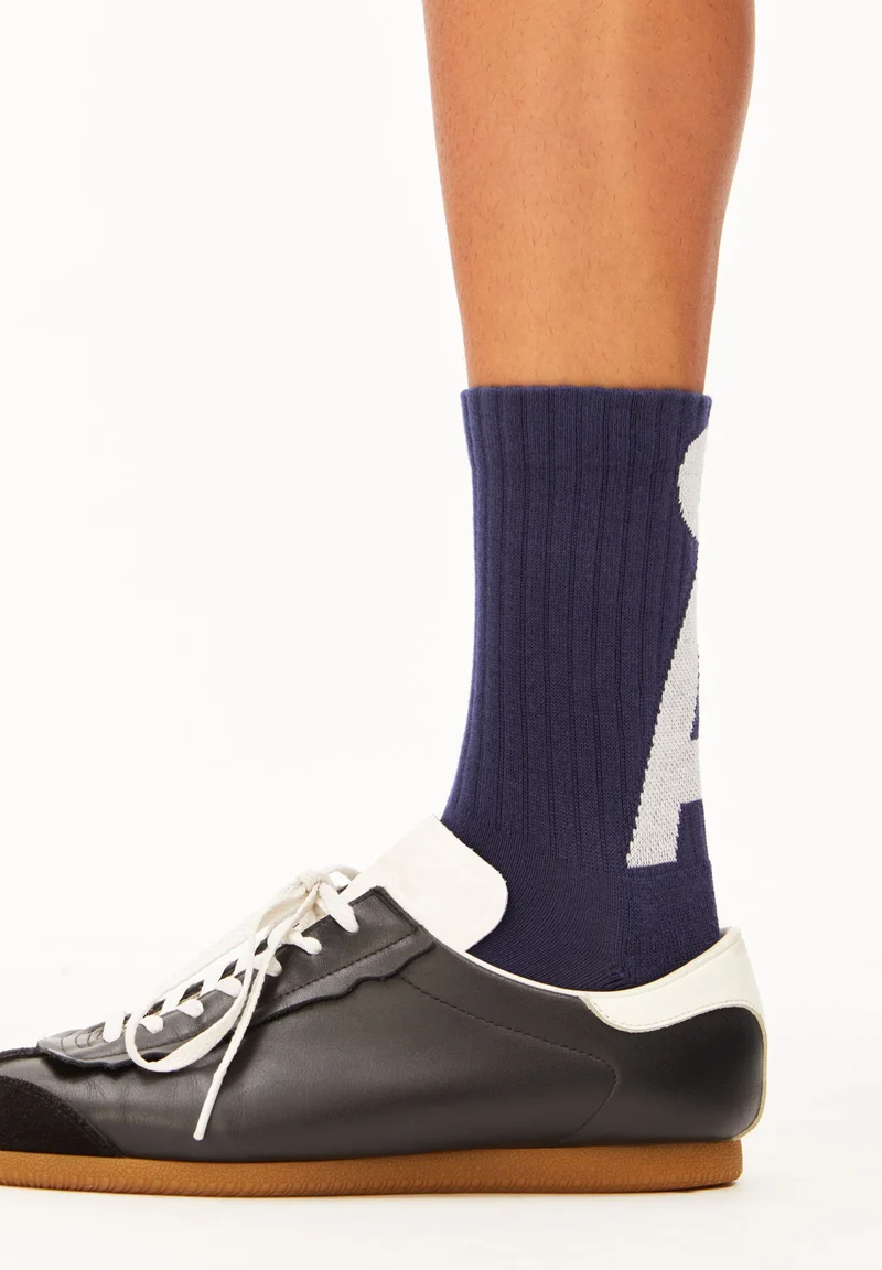 ARMEDANGELS Saamus Short Socks W tinted navy-white