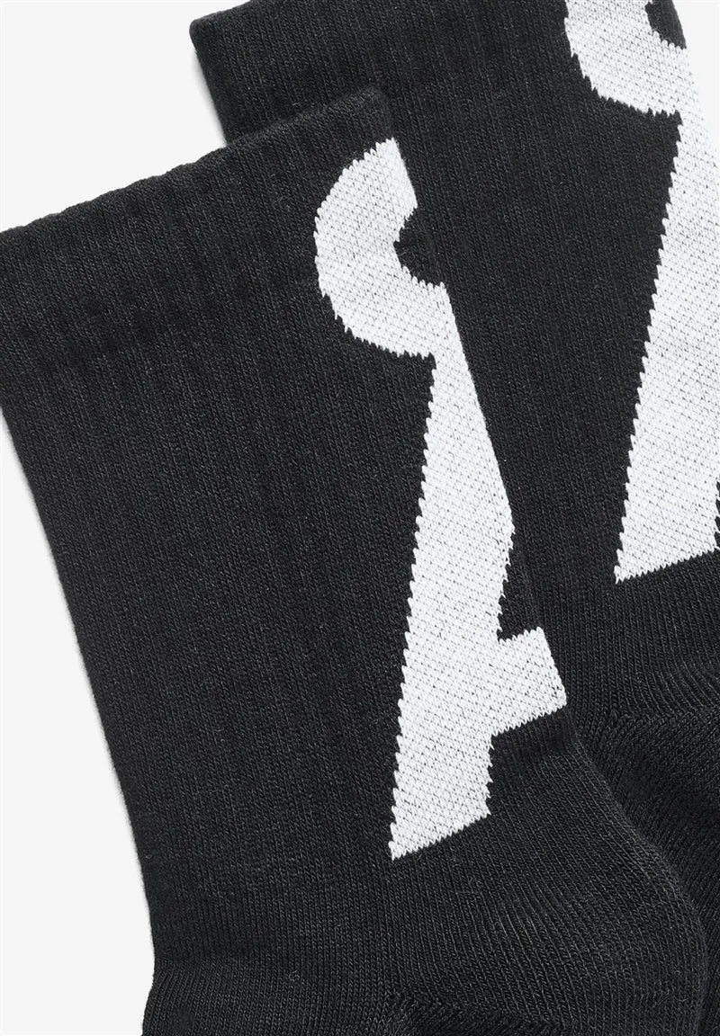 ARMEDANGELS Saamus Short Socks W black-white