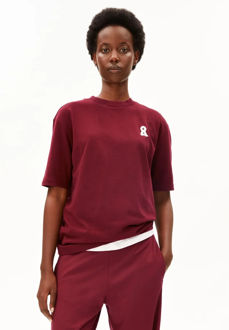 ARMEDANGELS Iconic Å Tarjaa T-Shirt velvet red