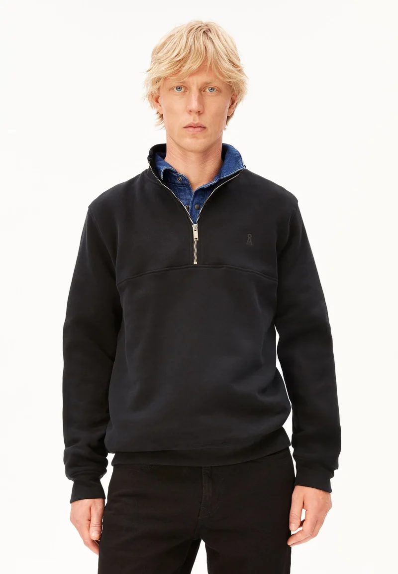 ARMEDANGELS Waarlo Fleece Troyer black