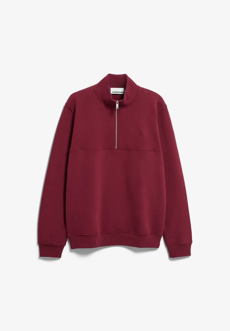 ARMEDANGELS Waarlo Fleece Troyer velvet red