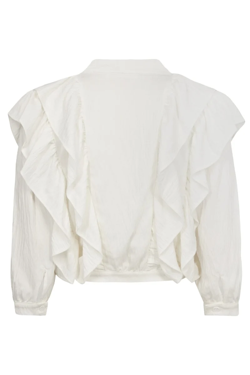 Co´couture - Suedacc Frilly Blouse 35630 - 4000 White