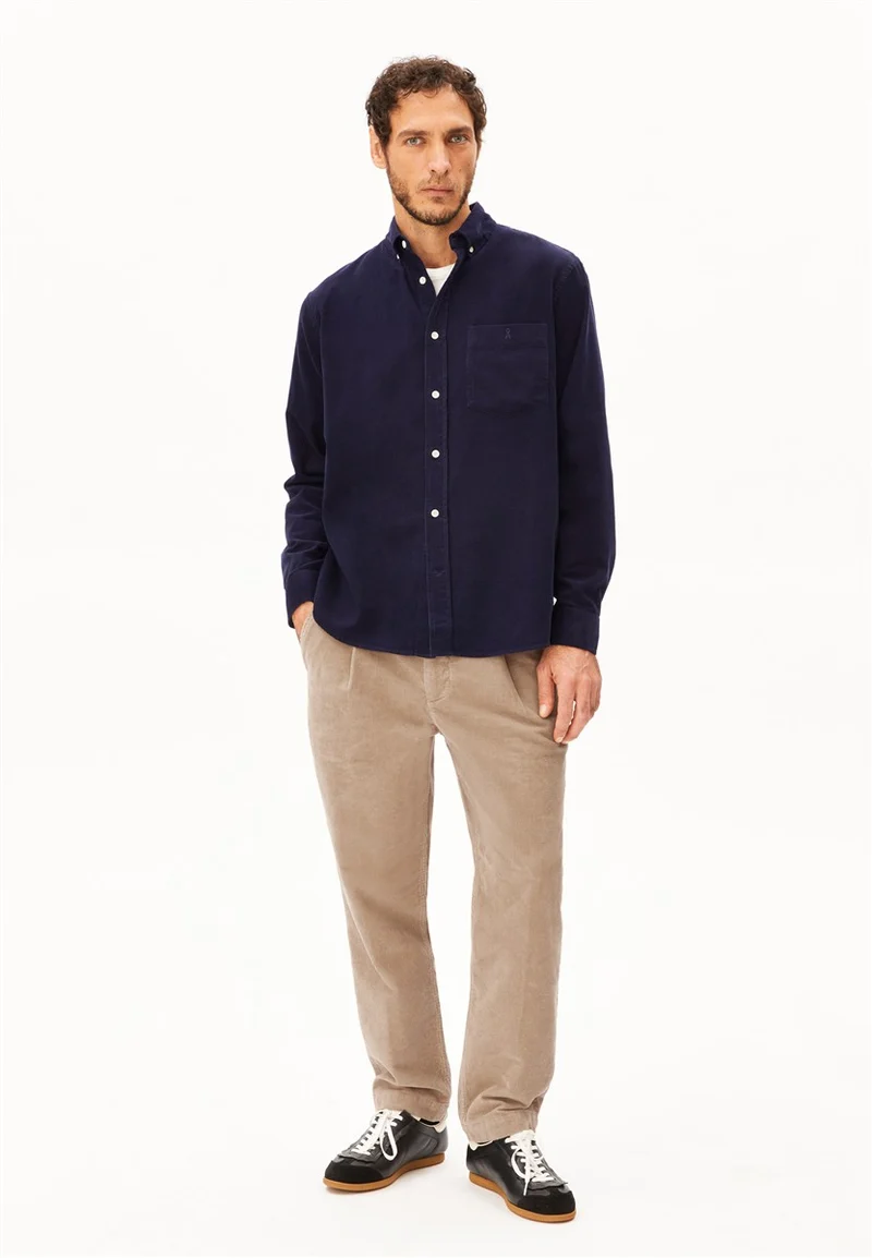 ARMEDANGELS Corduroy Longsleeve Shirt tinted navy