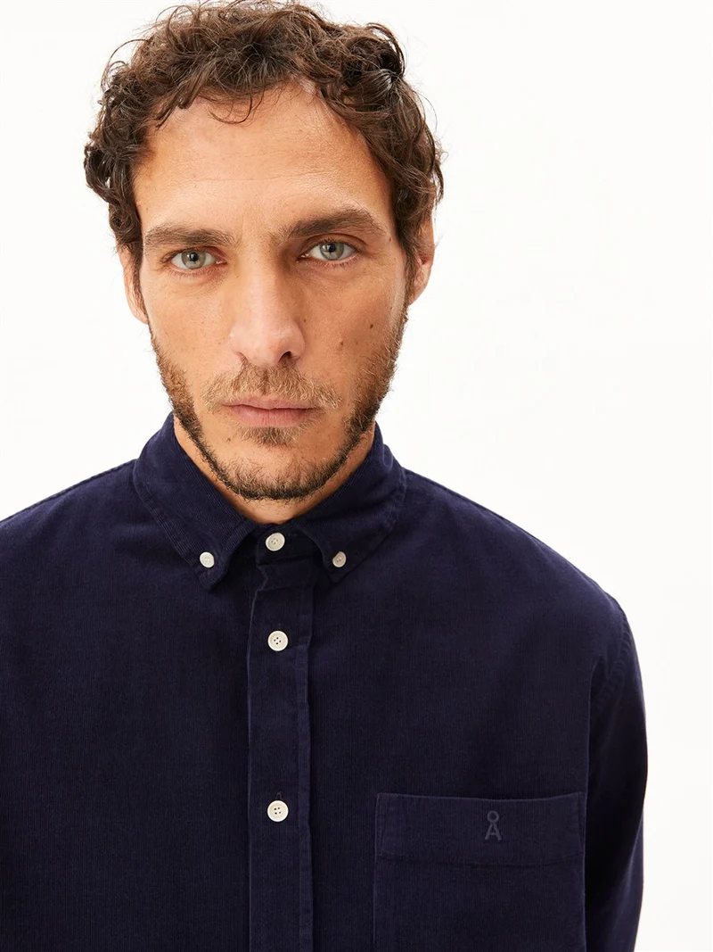 ARMEDANGELS Corduroy Longsleeve Shirt tinted navy