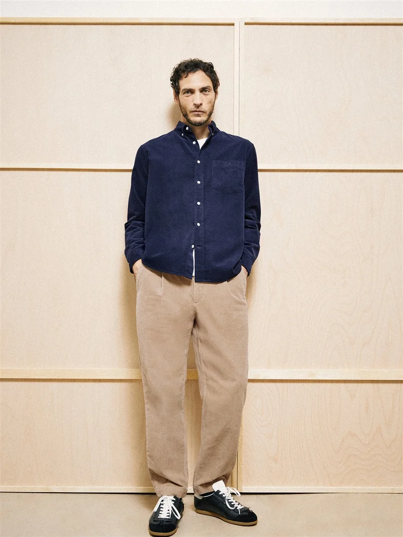 ARMEDANGELS Corduroy Longsleeve Shirt tinted navy