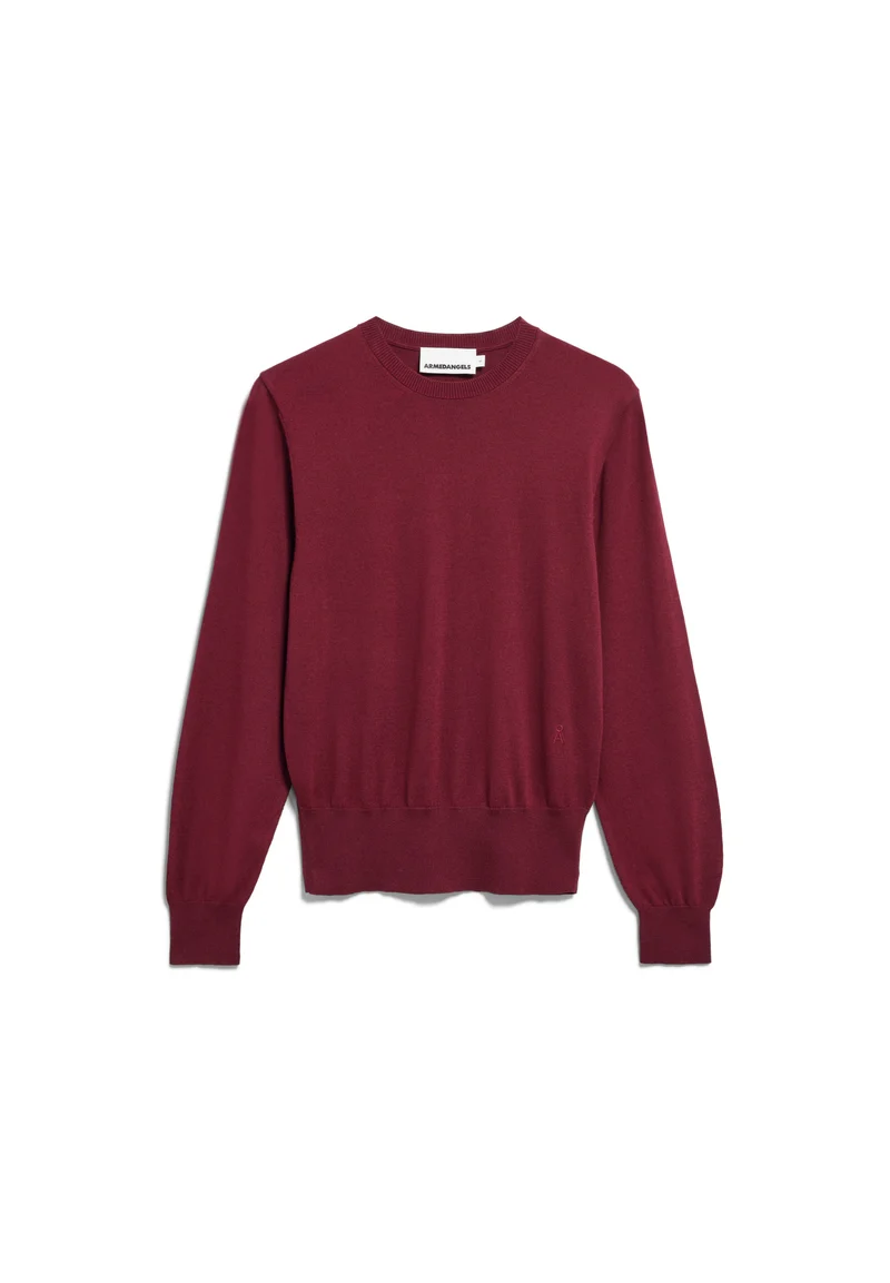 ARMEDANGELS Fine Knit Sweater velvet red