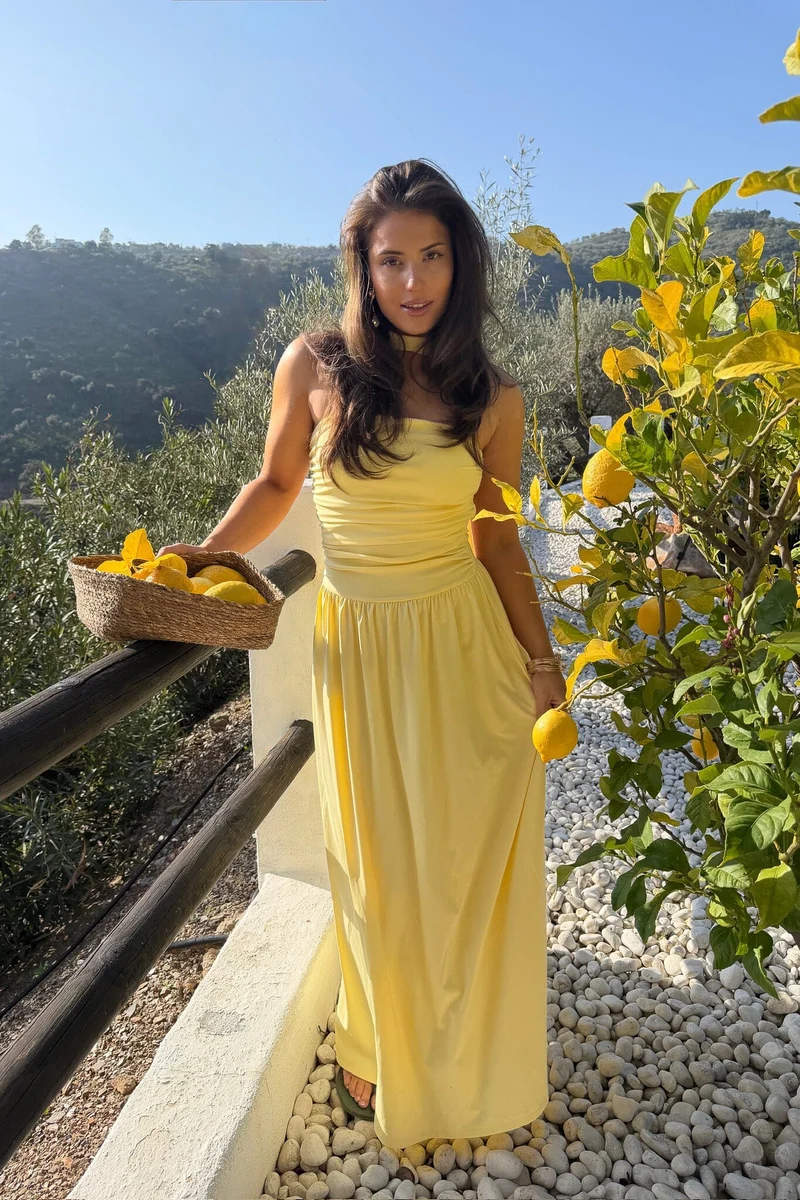 BYIC - Astridic Long Dress A25125 - Yellow