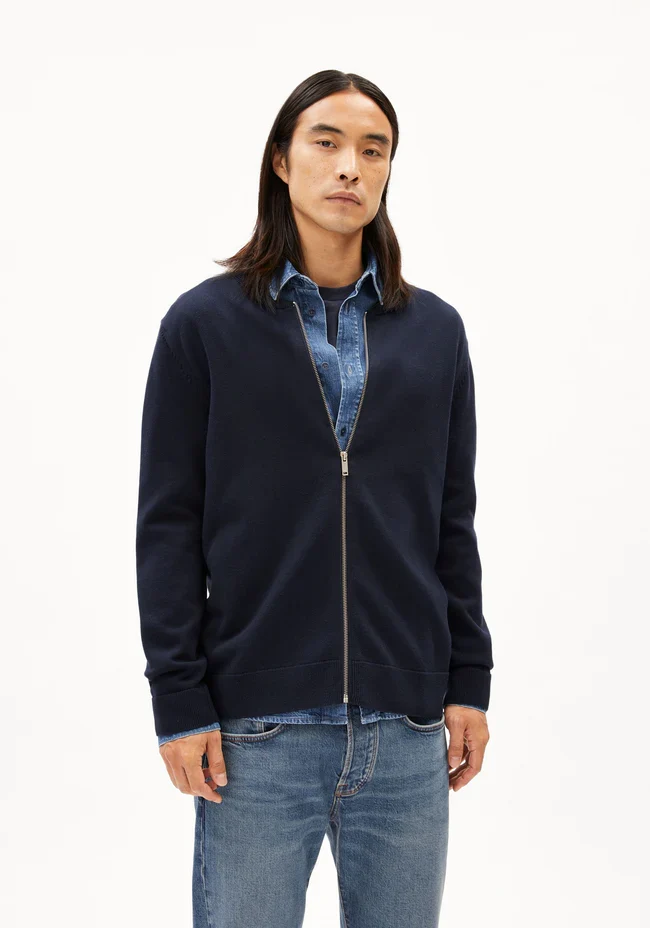 ARMEDANGELS Agaamon Strick Cardigan night sky