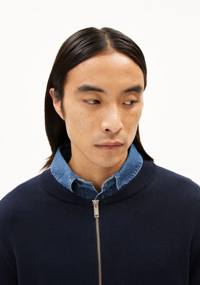 ARMEDANGELS Agaamon Strick Cardigan night sky