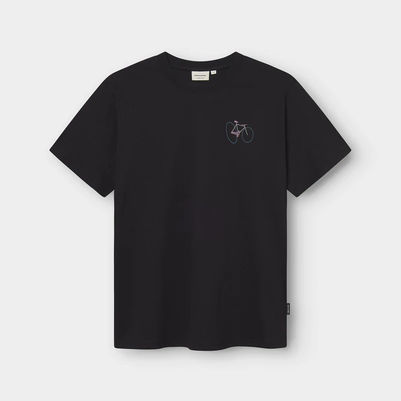 DEDICATED T-Shirt Stockholm Wonky Bike Black