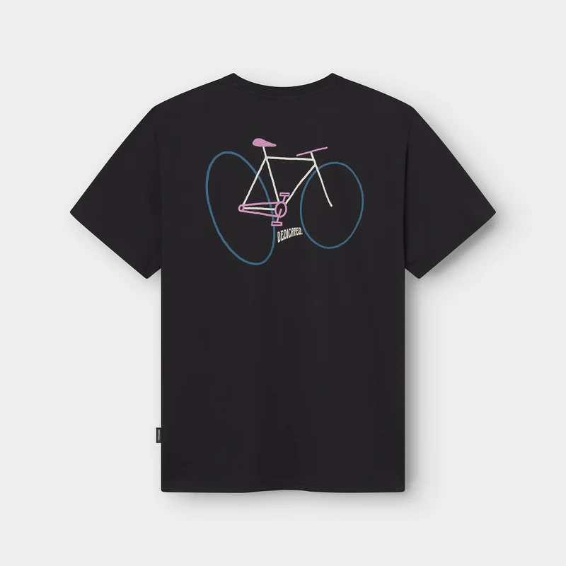 DEDICATED T-Shirt Stockholm Wonky Bike Black
