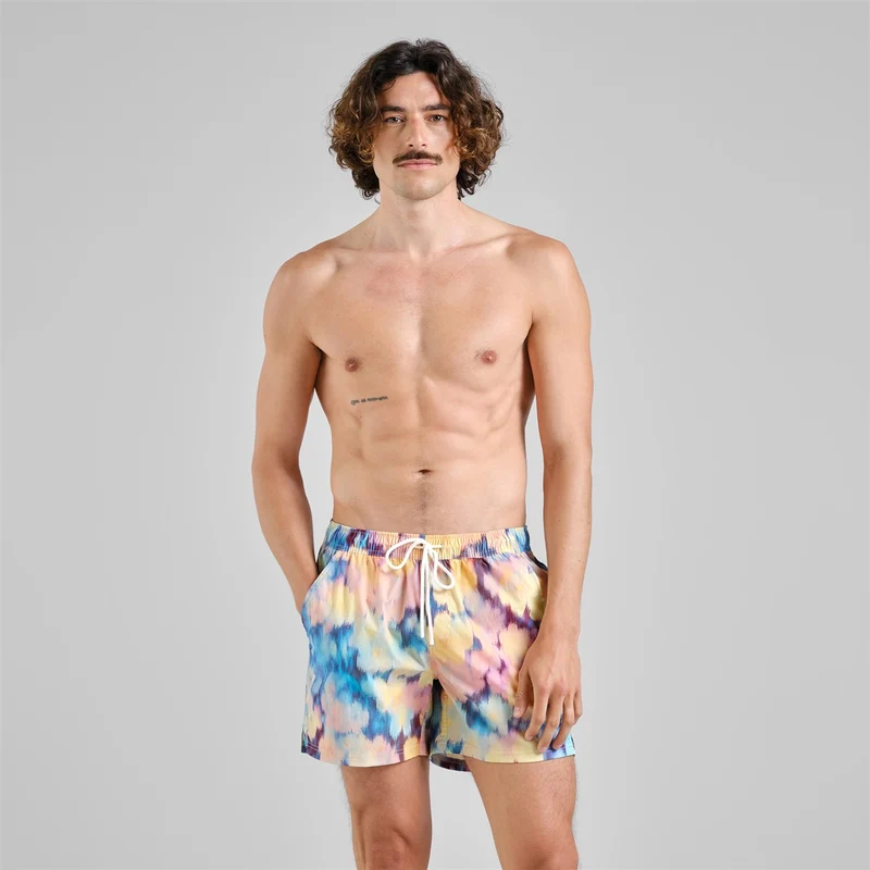 DEDICATED Badeshort Birka Ikat Field Multi Color