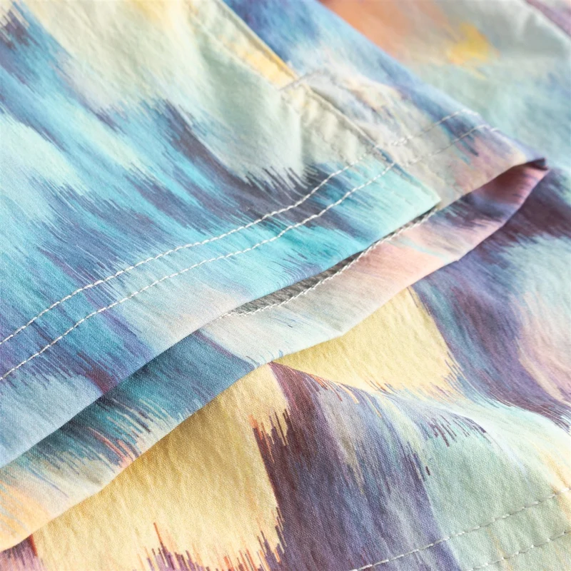 DEDICATED Badeshort Birka Ikat Field Multi Color