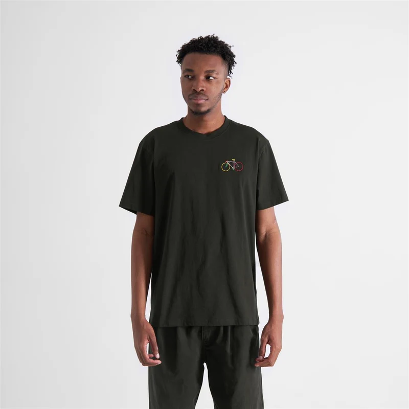 DEDICATED T-Shirt Stockholm Small Paper Cut Bike Black