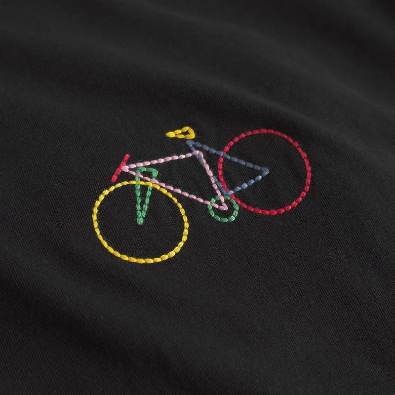 DEDICATED T-Shirt Stockholm Small Paper Cut Bike Black