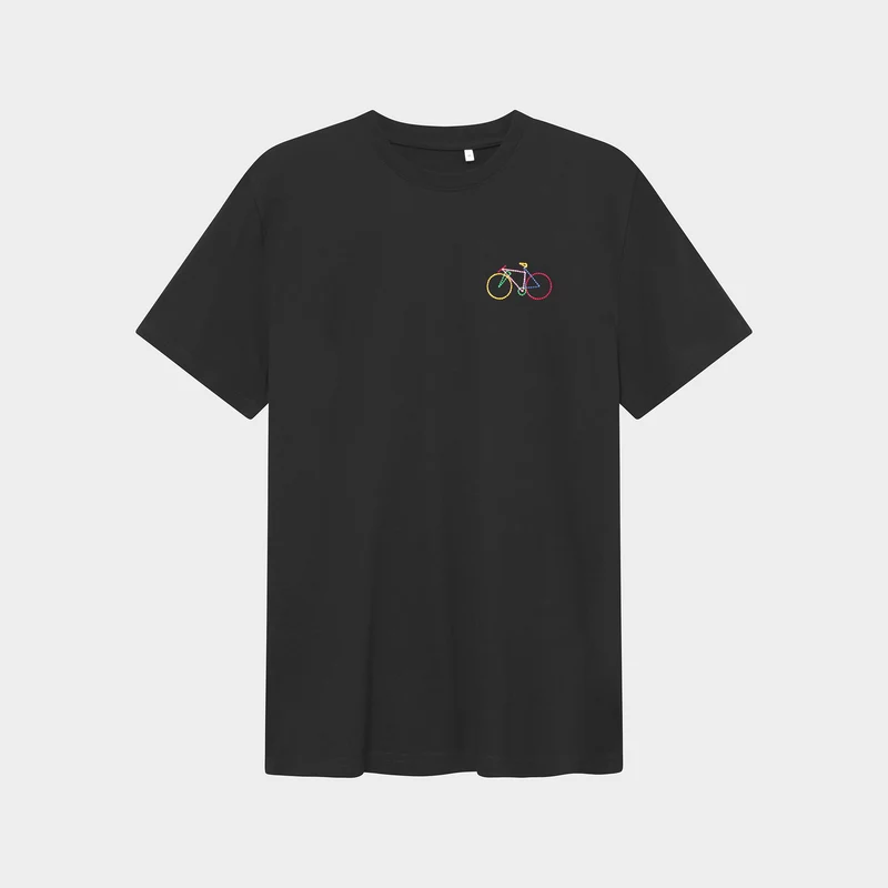 DEDICATED T-Shirt Stockholm Small Paper Cut Bike Black