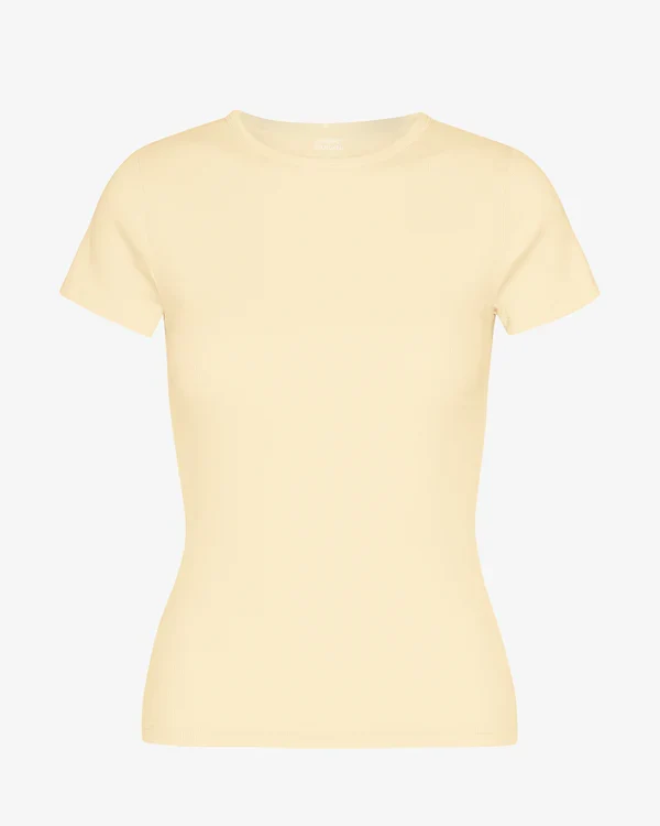 COLORFUL STANDARD Organic Rib T-Shirt soft yellow