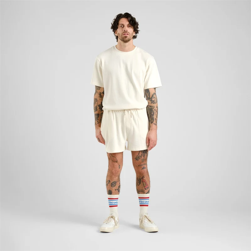 DEDICATED Shorts Essingen Waffle Off-White