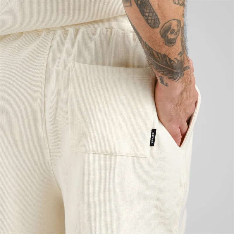 DEDICATED Shorts Essingen Waffle Off-White