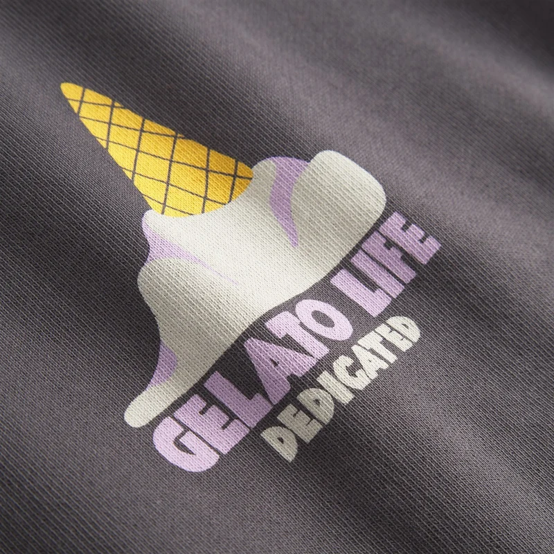 DEDICATED Sweatshirt Malmoe Gelato Life Charcoal