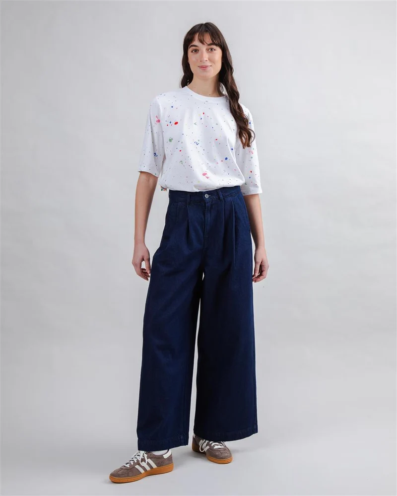 BRAVA Wide Leg Pants Denim Dark