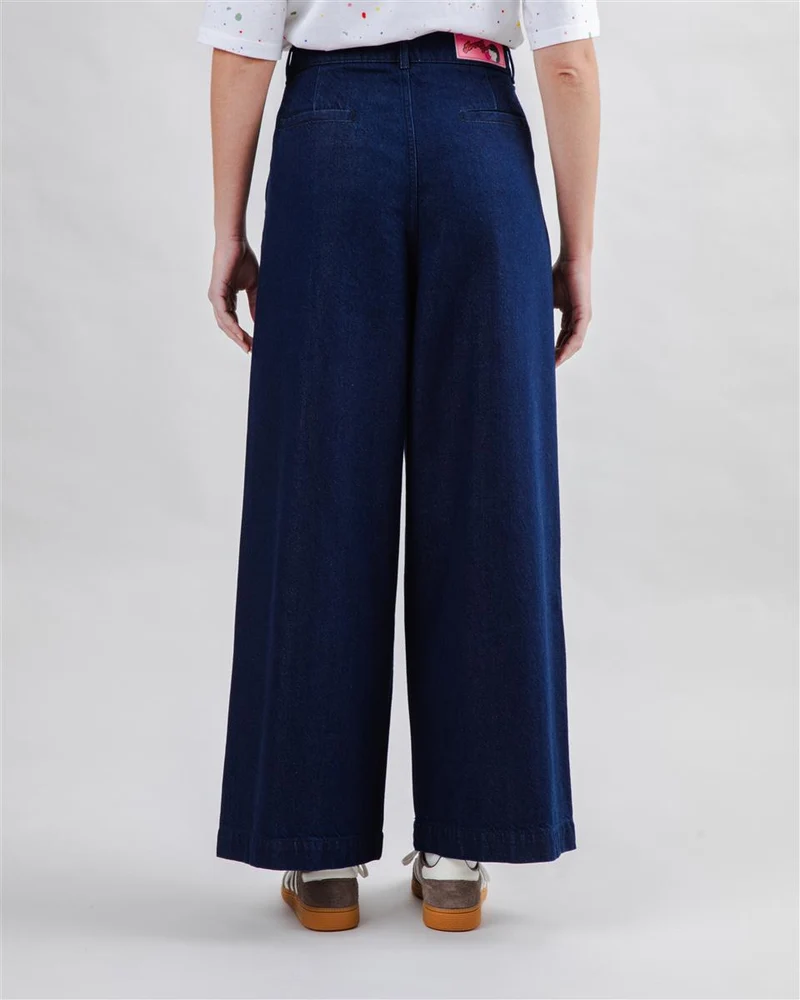 BRAVA Wide Leg Pants Denim Dark