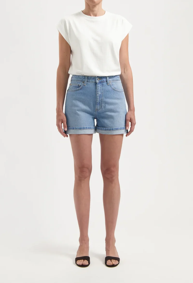 MUD JEANS Jazz Short light stone vintage