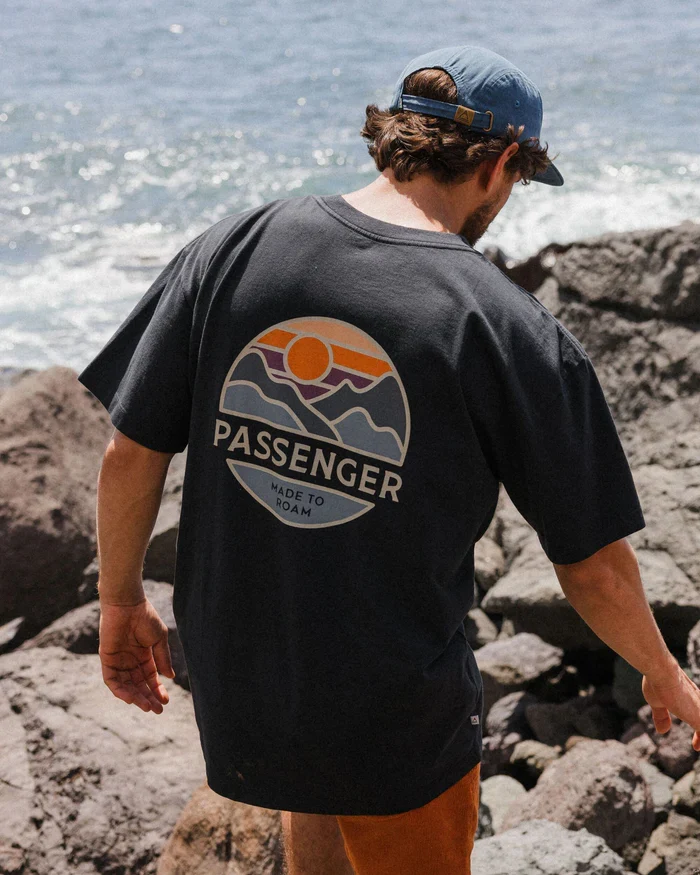 PASSENGER Laidback Recycled Cotton Relaxed Fit T-Shirt black