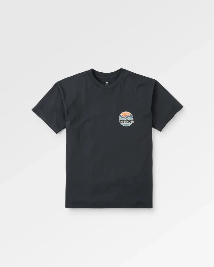 PASSENGER Laidback Recycled Cotton Relaxed Fit T-Shirt black
