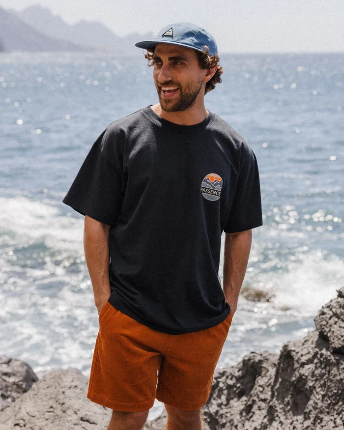 PASSENGER Laidback Recycled Cotton Relaxed Fit T-Shirt black
