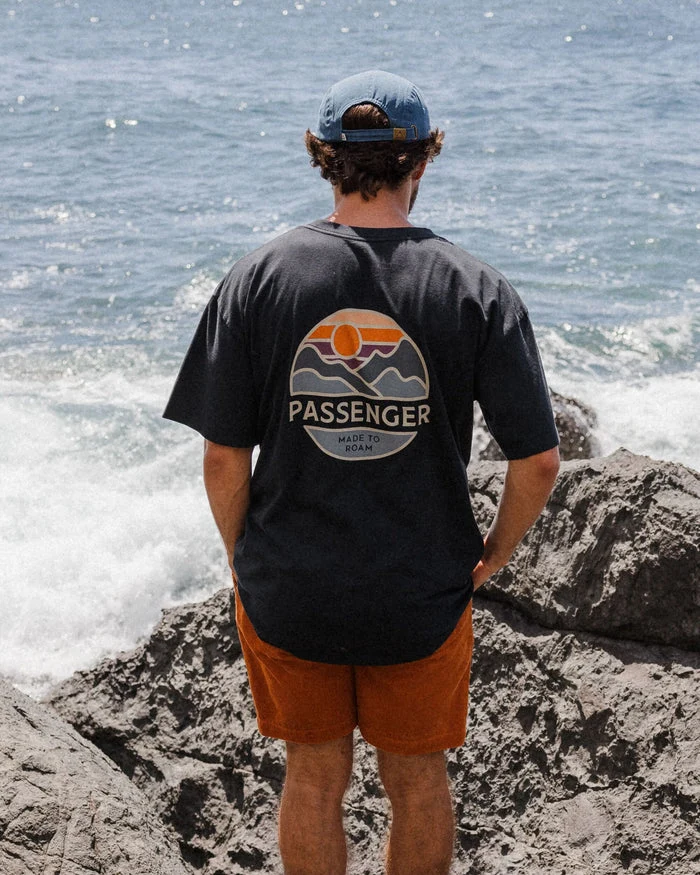 PASSENGER Laidback Recycled Cotton Relaxed Fit T-Shirt black