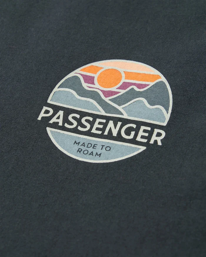 PASSENGER Laidback Recycled Cotton Relaxed Fit T-Shirt black