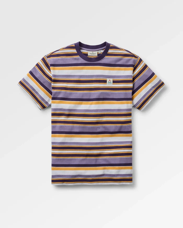 PASSENGER Wild Pine Relaxed Fit Stripe T-Shirt heather multi stripe