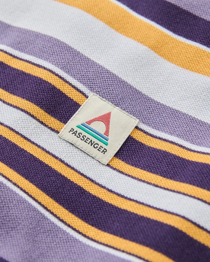 PASSENGER Wild Pine Relaxed Fit Stripe T-Shirt heather multi stripe