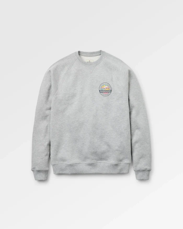 PASSENGER Odyssey Baumwolle (Bio) Sweatshirt mid grey marl