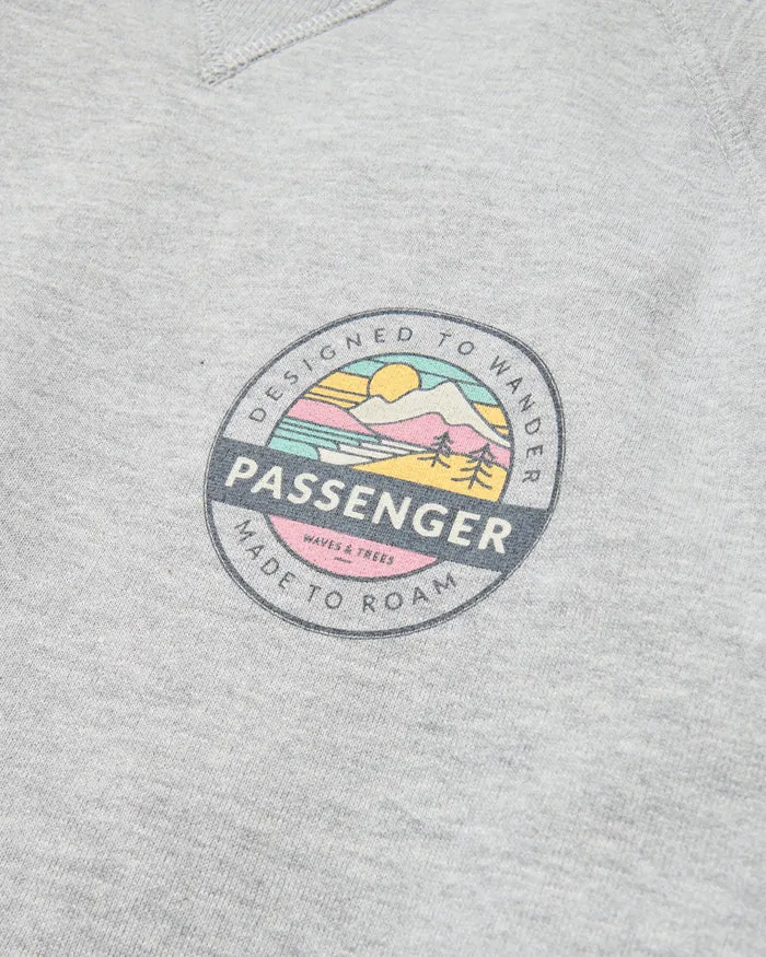 PASSENGER Odyssey Baumwolle (Bio) Sweatshirt mid grey marl