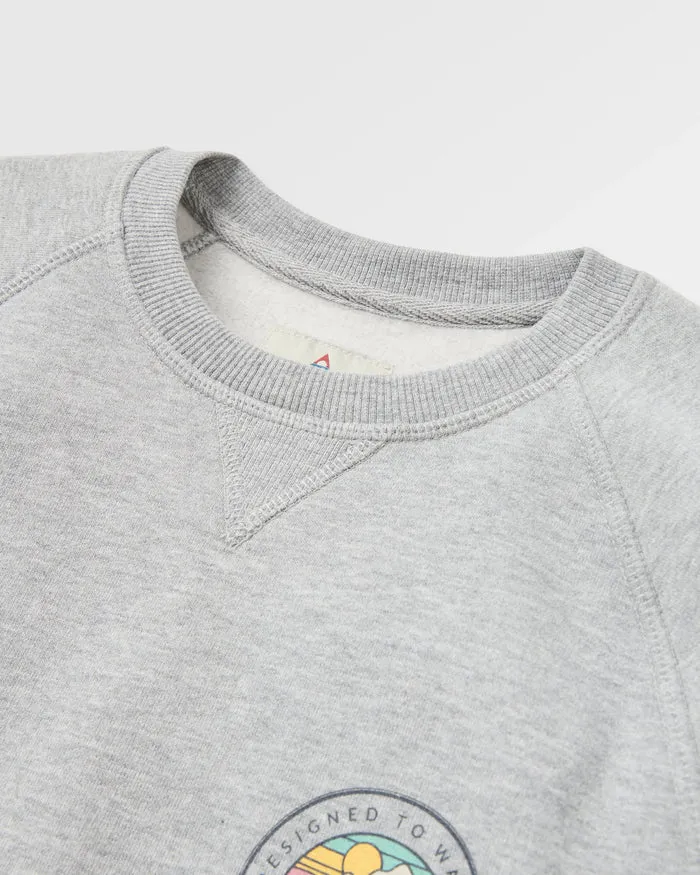 PASSENGER Odyssey Baumwolle (Bio) Sweatshirt mid grey marl