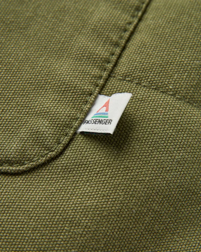 PASSENGER Taranaki Canvas Quilted Overshirt khaki